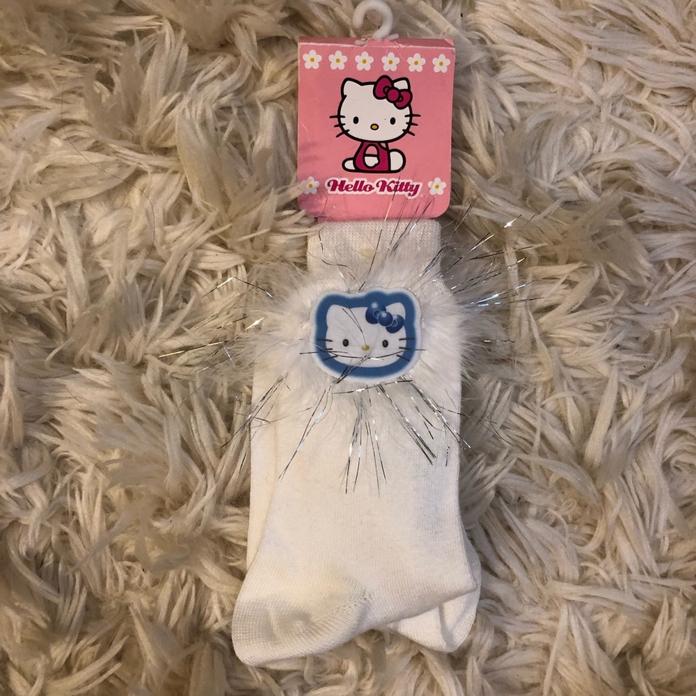 Y2K Hello Kitty fringe socks
